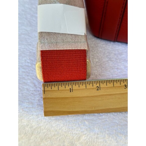 Michael Kors Bright Terracotta Hadleigh Small Double Handle Tote Messenger Bag - Picture 15 of 15